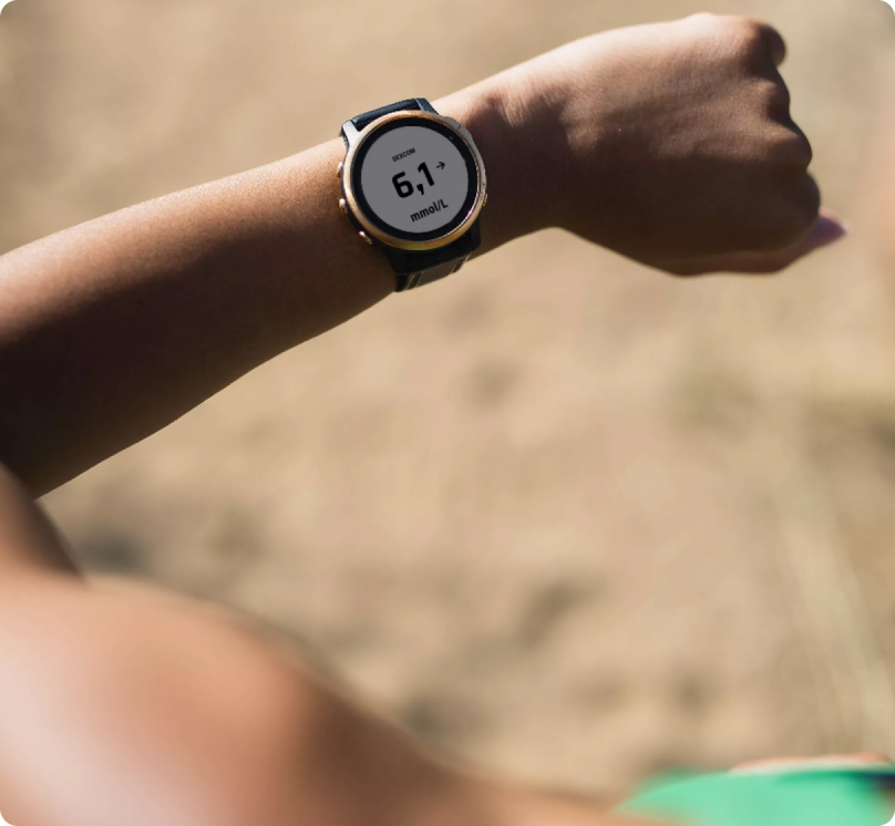 Consultez vos données de glucose sur votre smartwatch Garmin.